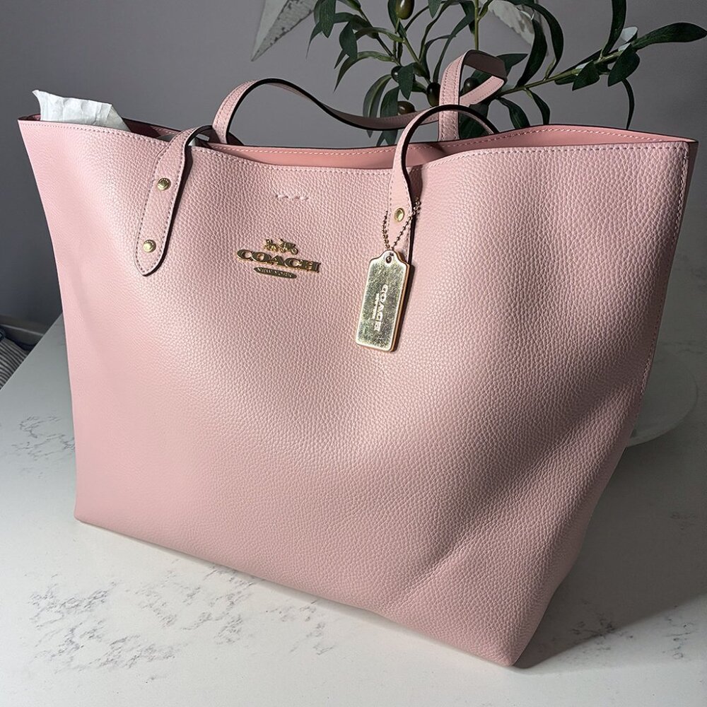 Coach Town Blossom Women's Tote Bag, Large - Pink